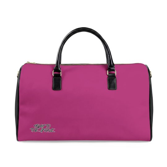 Kinda Pink Faux Leather Travel Bag